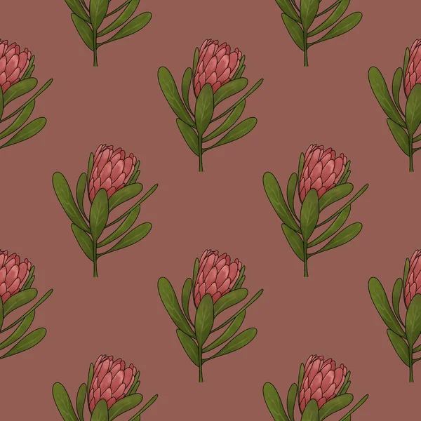   Pembe arka planda proteinlerle kusursuz desen