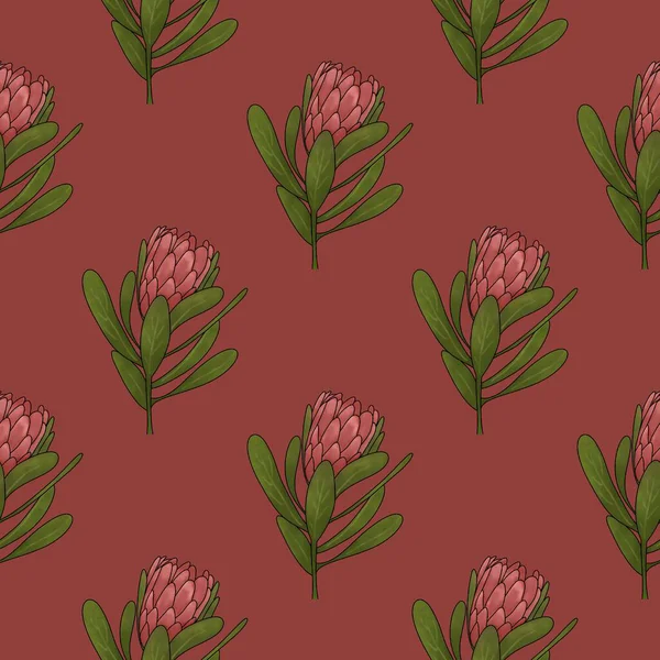   Proteinlerle kırmızı zemin üzerinde kusursuz desen