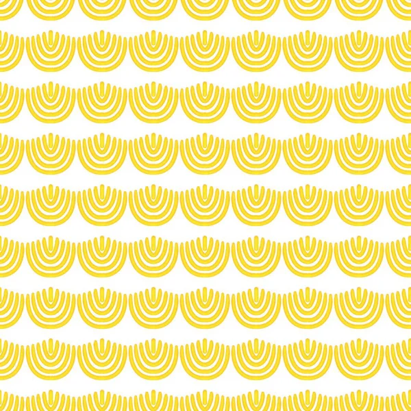   Kusursuz Sarı Gökkuşağı Fan Deseni