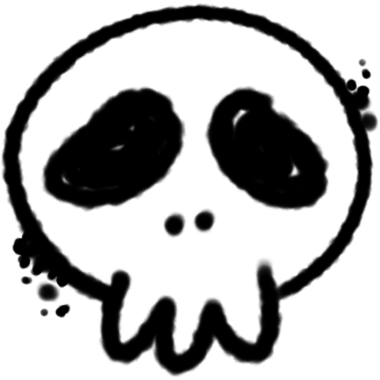 Graffiti sokak sanatı. Graffiti Kafatası sprey dokusu