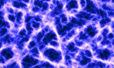 Elektrik Mavi Enerji Dokusu, Soyut Yıldırım Deseni Arkaplanı