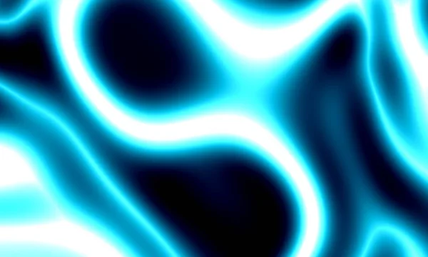 Yanardöner parlak sıvı arkaplan, Aqua Blue Neon Işık Özeti