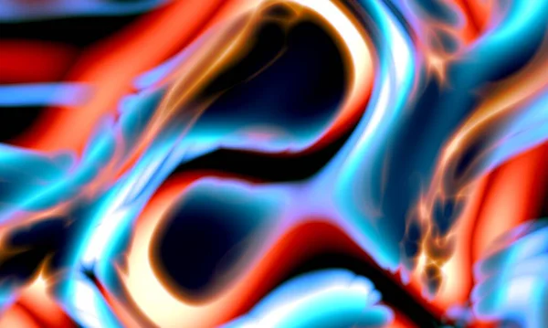 Kırmızı ve Mavi Neon Akımı Arkaplan, Soyut Fütüristik Enerji Işığı, Yanardöner Sıvı Metal Yüzey