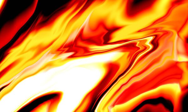 Abstract Fire and Lava Flow Background, Hot Fluid Energy Design