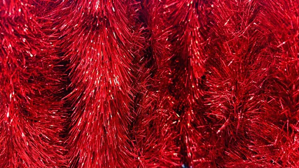 Kırmızı Tinsel Noel Çelengi Dekorasyonu, Noel Arkaplanı