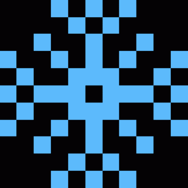 Kar Tanesi Simgesi, Piksel Sanat Kar Tanesi