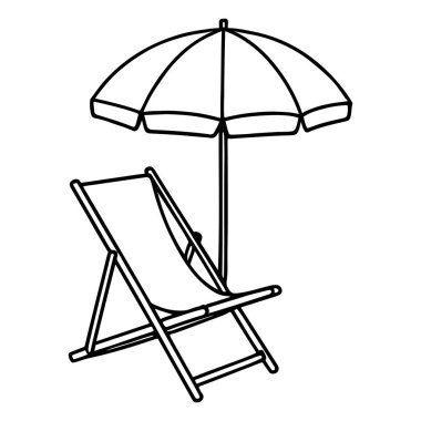 Klasik bir sandalye ve geniş bir şemsiye. Sahne, sakin yaz tatilini koyu bir sadelik ve klasik cazibeyle yansıtıyor. Hepsi siyah beyaz..