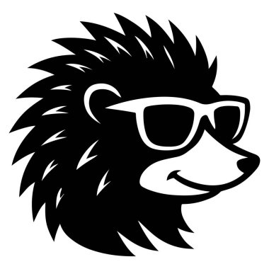 Kendine güvenen bir kirpi kafası keskin kalemler ve moda gölgeler gösterir, ona cesur ve rahat bir titreşim verir. Eğri hatları ve pürüzsüz hatları neşe dolu, modern bir karakter yaratır.