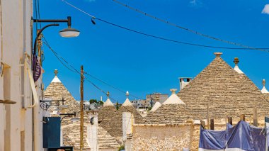 beautiful streets of the historic trulli city of Alberobello in puglia, italy.