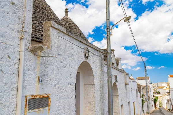 beautiful streets of the historic trulli city of Alberobello in puglia, italy.