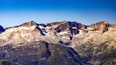 french pyrnes mountains aerial plane view