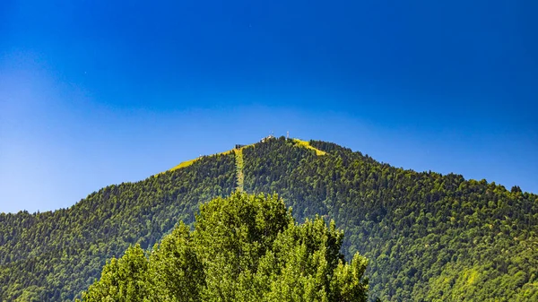 french pyrnes mountains aerial plane view