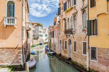 Venezia Venedik Şehri anıtları ve İtalya Kanalı