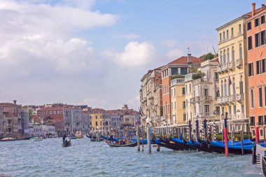 Venezia Venedik Şehri anıtları ve İtalya Kanalı