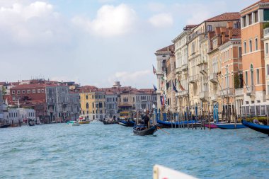 Venezia Venedik Şehri anıtları ve İtalya Kanalı