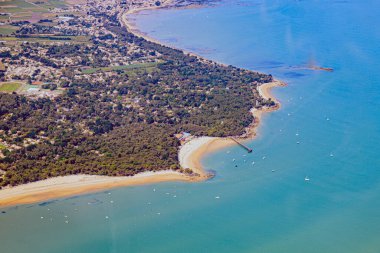 Fransız Vende Atlantik Okyanusu 'ndaki Noirmoutier Adası