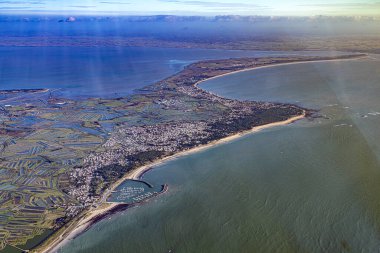 Fransız Vende Atlantik Okyanusu 'ndaki Noirmoutier Adası