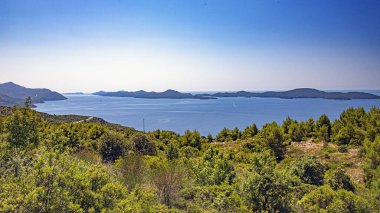 Hırvat Denizi 'ndeki Adriyatik Elaphiti Adası