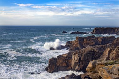 Vende 'deki Fransız Atlantik Okyanusu' ndaki Yeu Adası.