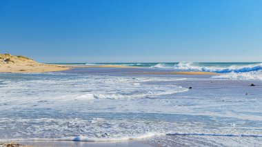 İspanyol okyanus dalgaları ve plajları