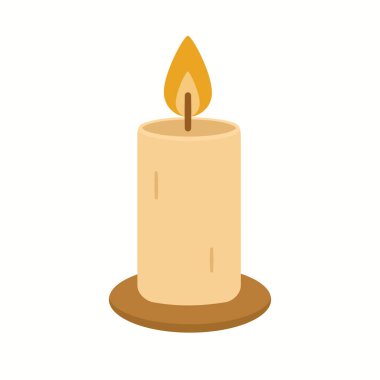 Ahşap bir tabana konmuş yanan bir mumun basit ve sıcak bir gösterimi, samimiyet ve sakinliği simgeliyor. Mevsimlik kompozisyonlar, tatil tasarımları, refah temaları, rahatlama grafikleri, davetiyeler ve ev dekorasyonu projeleri için mükemmel.