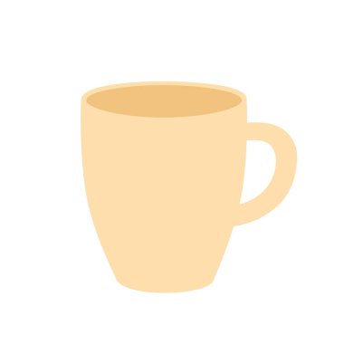 Basit yuvarlak saplı ve pürüzsüz hatları olan bej bir kupanın minimalist çizimi. Sıcak ve yumuşak stil bu grafiği mutfak dekorasyonu, menü tasarımı, kafe markalaşması, ambalaj, baskı malzemeleri, dijital projeler ve