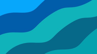 Değişen mavi ve deniz mavisi tonlarının soyut akış dalgaları rahatlatıcı ve modern bir arkaplan deseni oluşturur