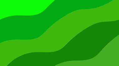 Değişken yeşil renklerin soyut akış dalgaları dinamik ve organik bir arkaplan deseni oluşturur