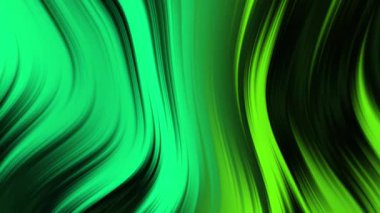 Akan soyut yeşil ve koyu gölgeler ve ışık çizgileriyle gök mavisi eğimli dalgalar dinamik bir görsel etki yaratıyor.