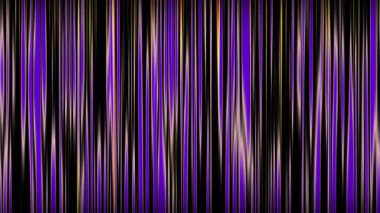 Parlak mor ve altından oluşan soyut dikey çizgiler hafif ışık efektleri ve siyah arkaplan
