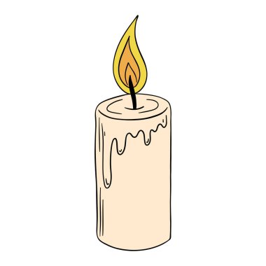 Erimiş efektli eski ve klasik mum ışığı. Romantik, samimi, ruhani, doğum günü, yıldönümü veya Cadılar Bayramı özel durum sanat eseri koleksiyonu