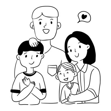 Mutlu, samimi bir aile ilişkisi. Hayatın harika anıları. Özet tasarımı