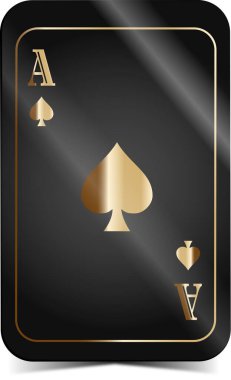 Gerçekçi lüks kumarhane kartı, altın ve elmas kaplamalı tasarım içinde kalpler, elmaslar, sinekler ve maça bulunan illüstrasyonlara uyuyor. Yüksek kalite, detaylı sanat eserleri. Birinci sınıf kumarhane posterleri, afişler, tanıtım materyalleri, markalaşma ve sosyal medya