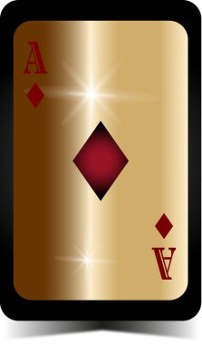 Gerçekçi lüks kumarhane kartı, altın ve elmas kaplamalı tasarım içinde kalpler, elmaslar, sinekler ve maça bulunan illüstrasyonlara uyuyor. Yüksek kalite, detaylı sanat eserleri. Birinci sınıf kumarhane posterleri, afişler, tanıtım materyalleri, markalaşma ve sosyal medya