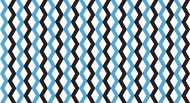 Siyah ve açık maviyle kenetlenmiş simgelerin, beyaz arkaplana karşı tekrarlanan geometrik deseni.