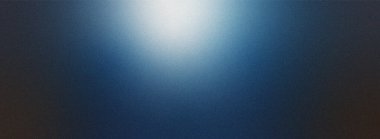 Solunda parlak beyaz bir ışık kaynağı olan koyu mavi bir arka plan geçişi sağda siyaha dönüşür. İnce tanecikli doku boyunca.