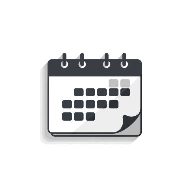 Bu modern takvim simgesi ile organize olun, bir sonraki projenizde zamanlama ve atama anımsatıcıları için mükemmel