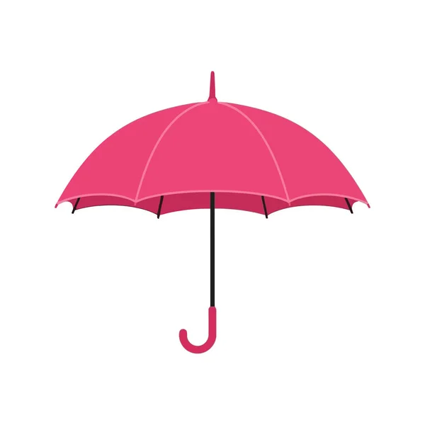 Canlı pembe şemsiye yağmurdan ve güneşten korur, hava tahminleri veya tasarım projeleri ve neşeli kavramlar için mükemmeldir.