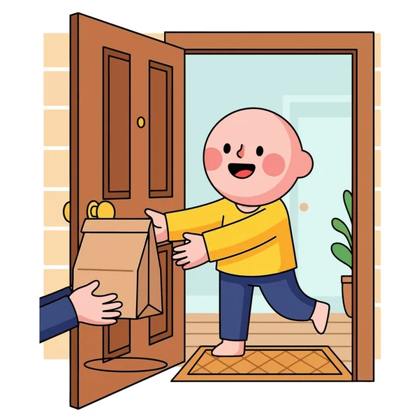 Mutlu müşteri eve yemek servisi ile geliyor.