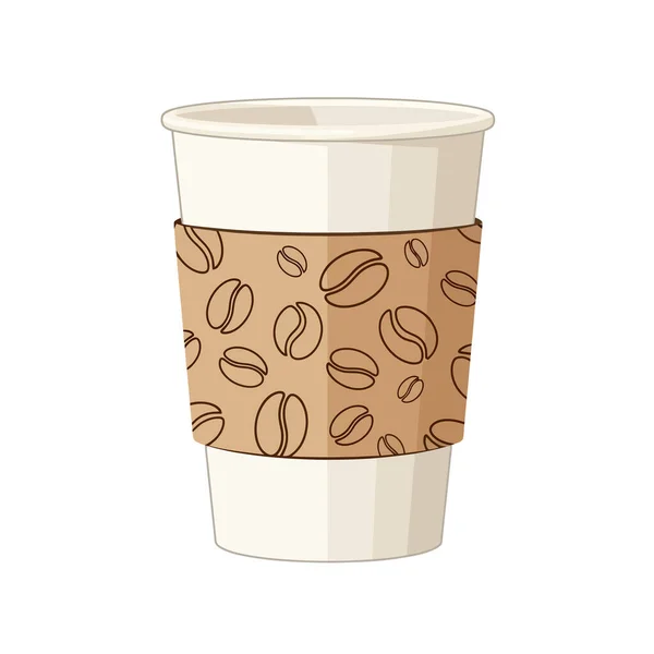 Kahve molasının tadını çıkarın. İçinde kahve çekirdekleri olan bu tek kullanımlık bardakla.