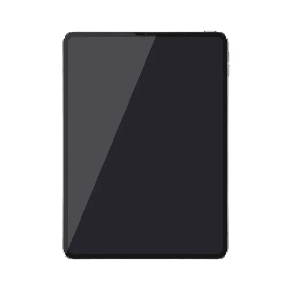 Uygulama promosyonu için boş siyah ekranlı şık modern tablet modeli