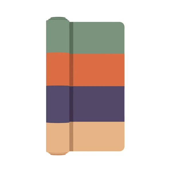 Zindelik ve sağlık uygulamaları için toprak renginde modern yoga minderi.