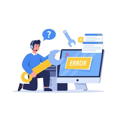 İngiliz anahtarı uzmanlığı ile kritik bilgisayar hatasını düzeltme yardım masası desteği