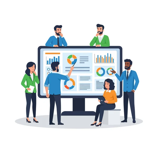 Stratejik iş büyümesi için veri içgörüleri sunan dinamik ekip