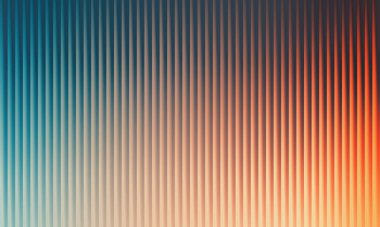 Dikey çizgilerle soyut arkaplan ve maviden turuncuya gradyan