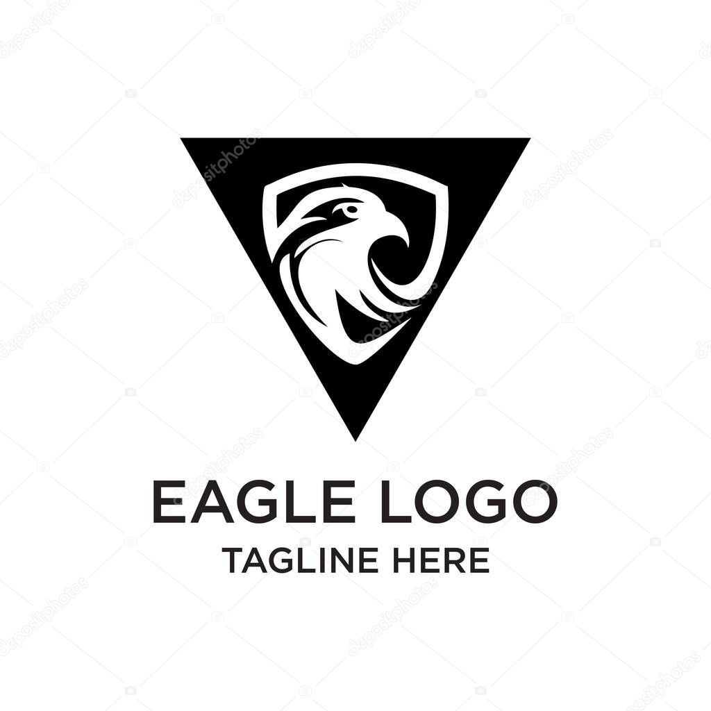 Eagle logo design unique concept Premium Vector