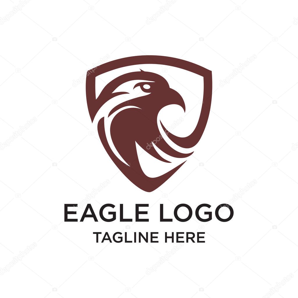 Eagle logo design unique concept Premium Vector
