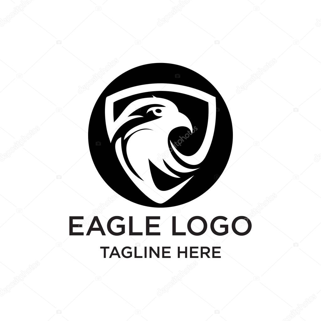 Eagle logo design unique concept Premium Vector