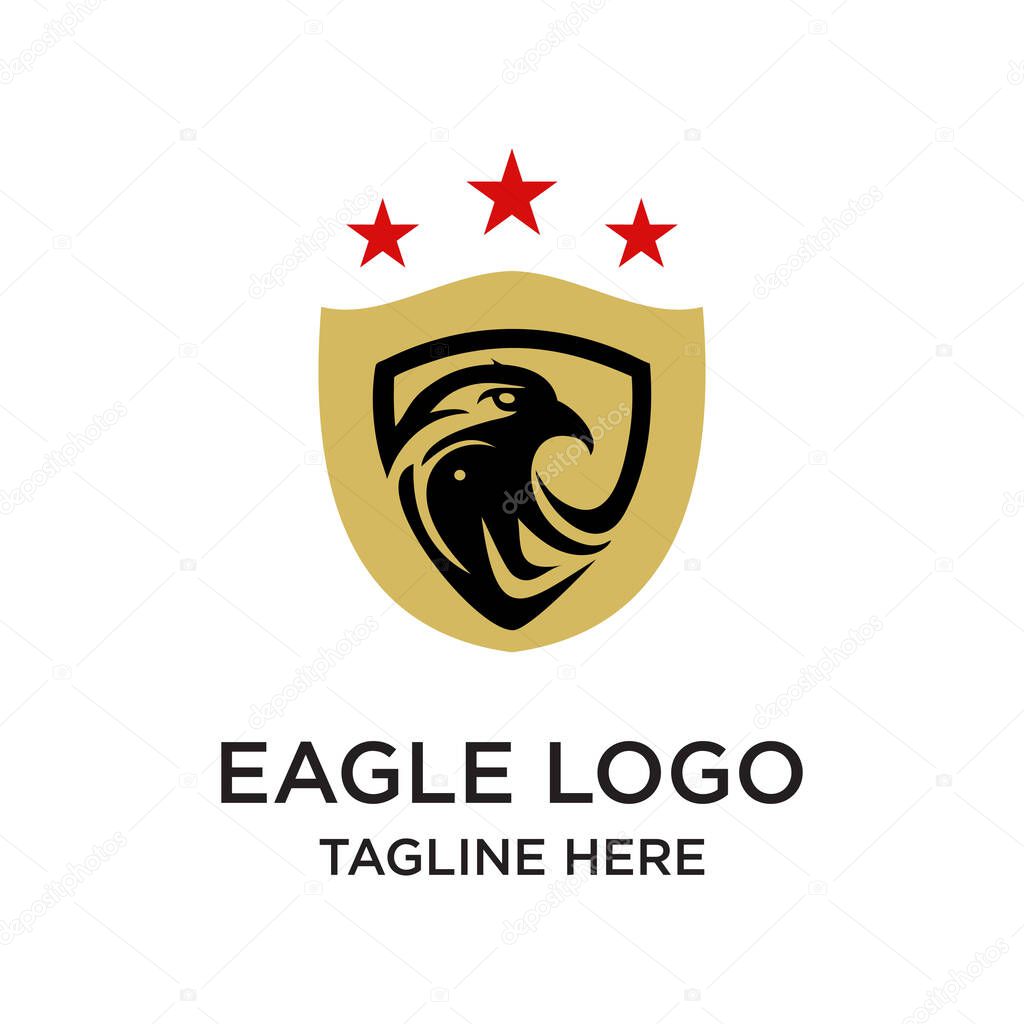 Eagle logo design unique concept Premium Vector