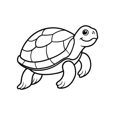 Çizgi film tarzındaki bu oyuncu vektör kaplumbağa ana hatları beyaz arkaplanda parlıyor. Çocukların kitap ya da dekor boyaması için mükemmel, basit çizgileri olan şirin tasarımı her projeye sevimli, kaprisli bir karakter getiriyor..